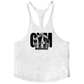 Chaleco fitness de algodón GYM WARRIORS deportivo cavado profundo, camiseta de tirantes finos