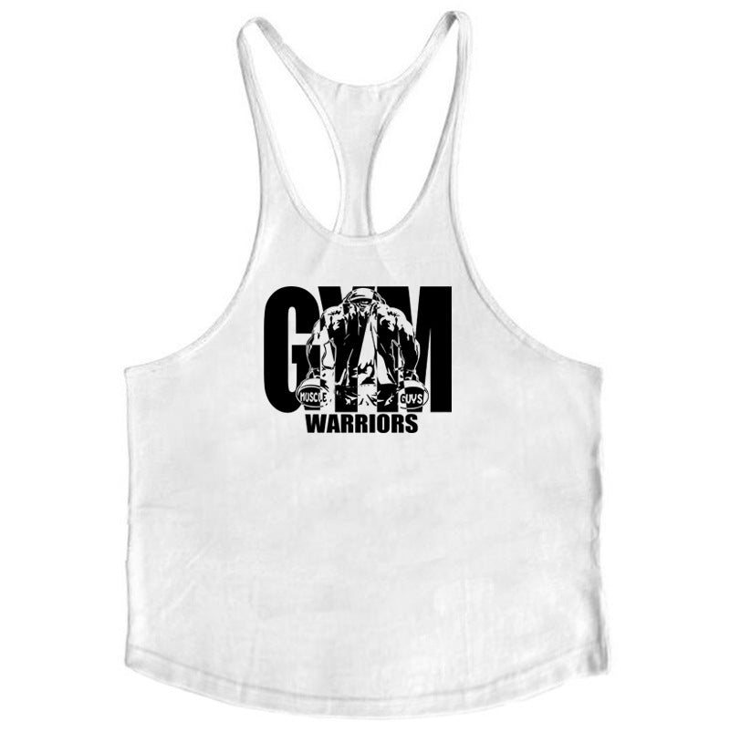 Camiseta de tirantes deportiva de algodón para hombre