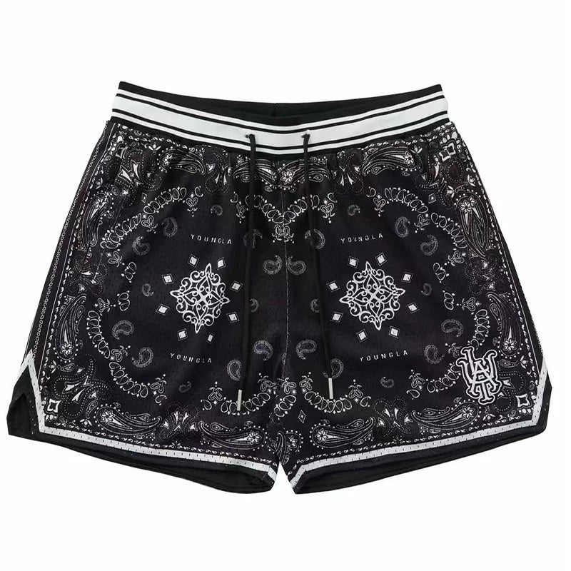 Pantalones cortos de fitness para correr y baloncesto, transpirables y de secado rápido