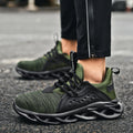 Zapatos casuales para hombre, calzado deportivo con cordones, resistente a los golpes, transpirable, zapatillas para hombre con aumento de altura, para caminar y gimnasio