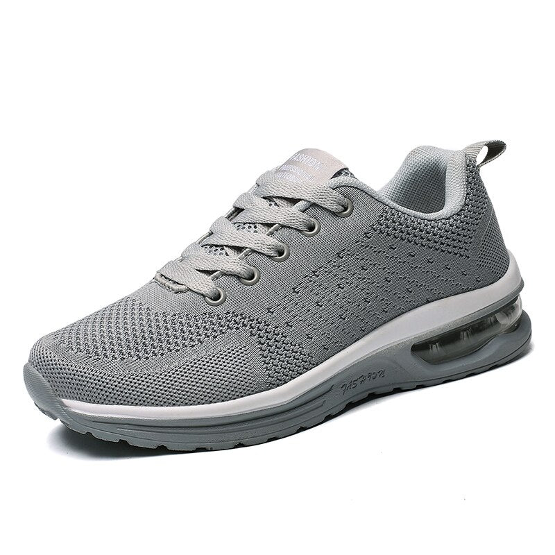 Zapatillas de running para hombre transpirables y ligeras, calzado deportivo para mujer, zapatillas planas para gimnasio con amortiguación de aire para parejas