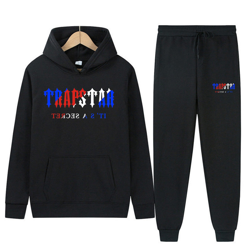 Conjunto Sudadera con Estampado Gráfico y Pantalón Unisex – Chándal Holgado