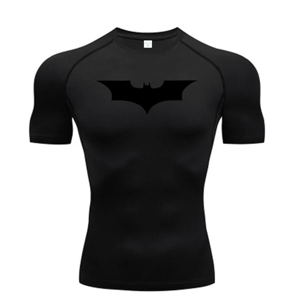 Camiseta deportiva de compresión de manga corta