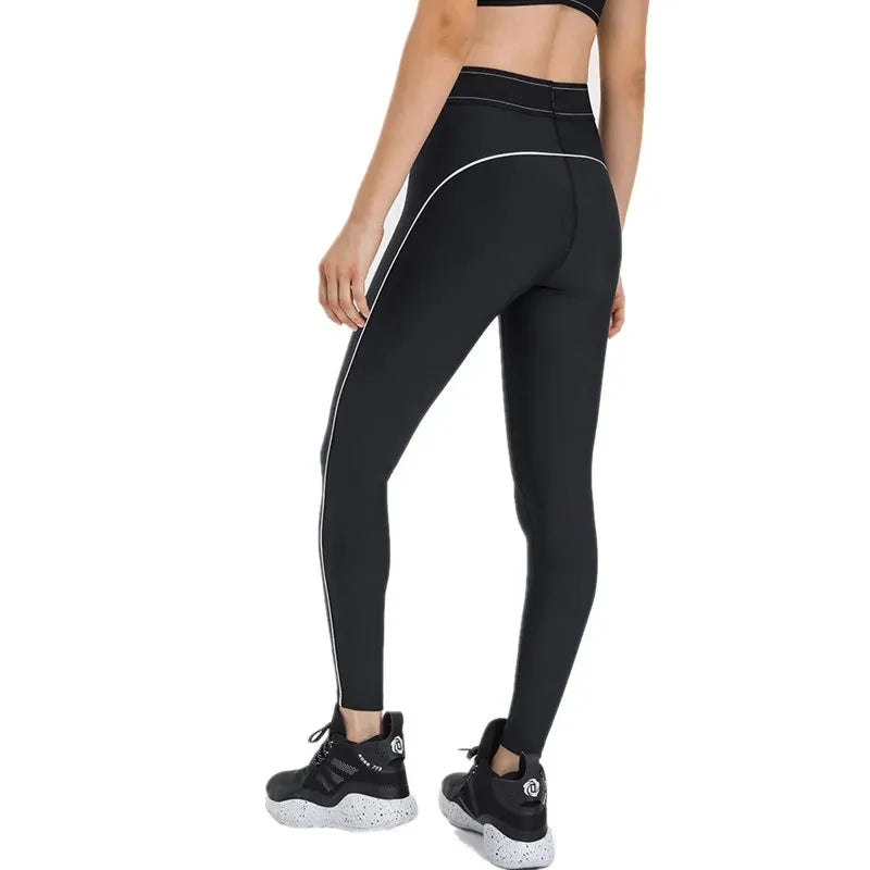 Pantalones deportivos de cintura alta y efecto push-up para mujer, leggings elásticos de fitness, leggings de compresión para gimnasio, secado rápido