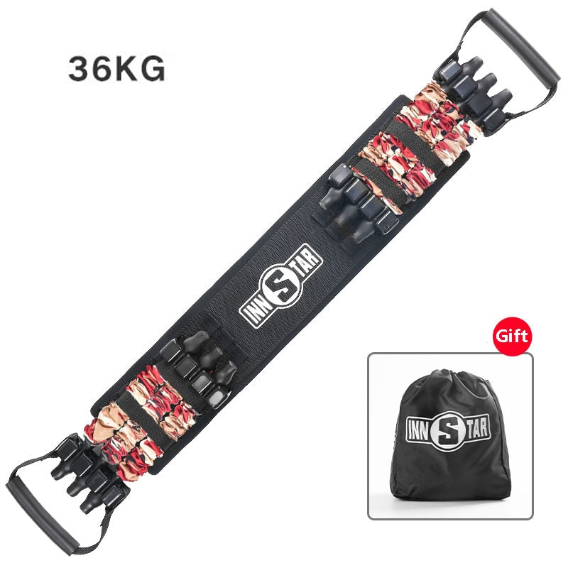 Bandas de goma ajustables para flexiones, cuerda de tensión para press de banca, barra de hierro para pecho y brazo, entrenamiento de fuerza en gimnasio en casa, dropshipping
