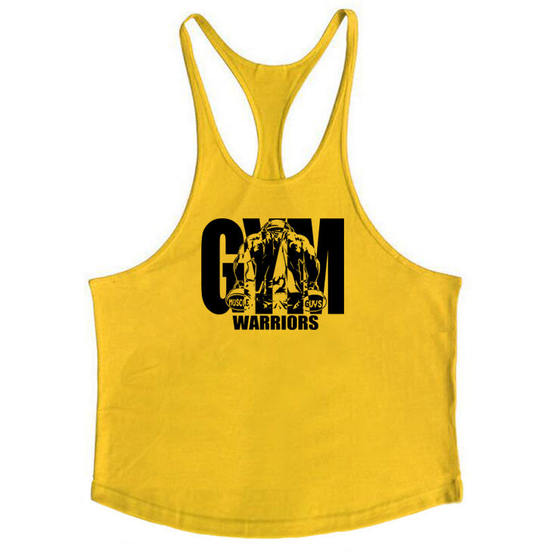 Camiseta de tirantes deportiva de algodón para hombre