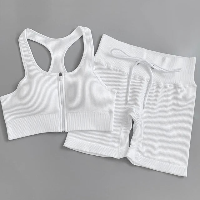 Conjunto deportivo de mujer con leggings de cintura alta