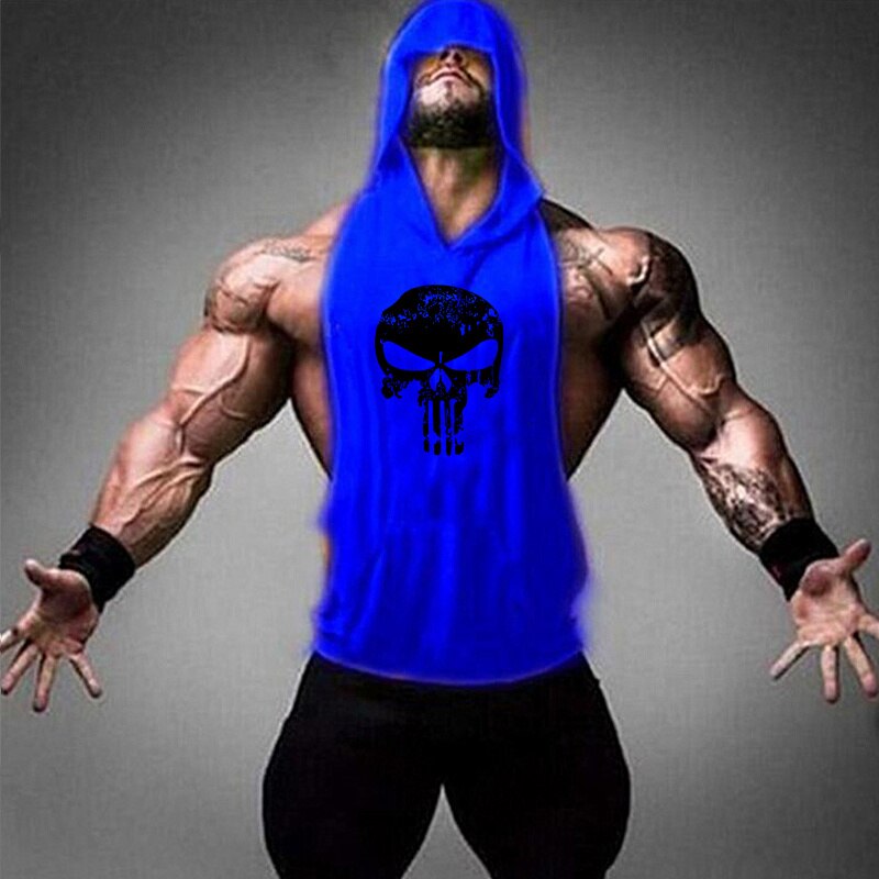 Camiseta de tirantes de algodón para entrenamiento de hombre