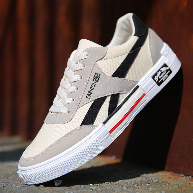 Zapatillas de lona transpirables para hombre, calzado informal
