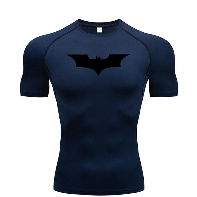 Camiseta deportiva de compresión de manga corta