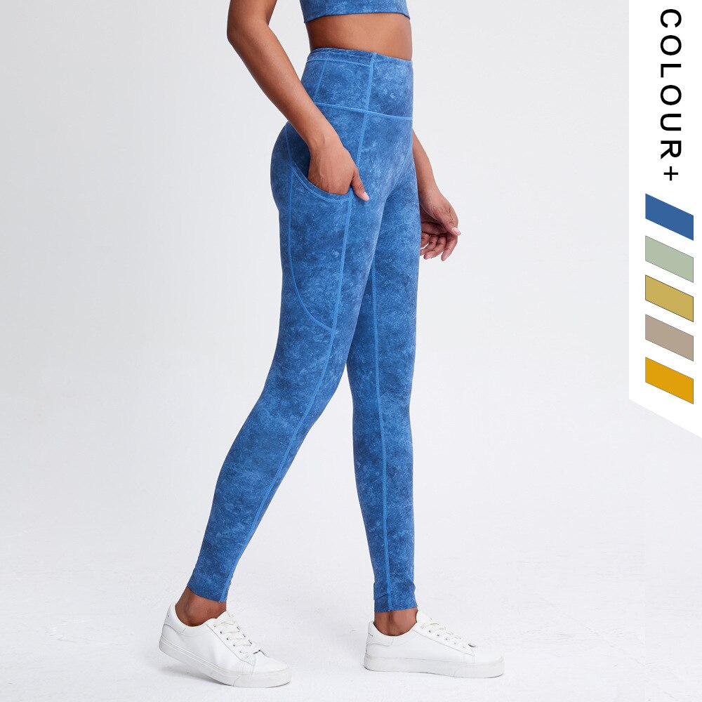 Conjunto de yoga de 5 colores para mujer, trajes de fitness, sujetador deportivo de yoga con vendaje, leggings de cintura alta con teñido anudado, pantalones de gimnasio, conjunto de fitness, leggings de entrenamiento