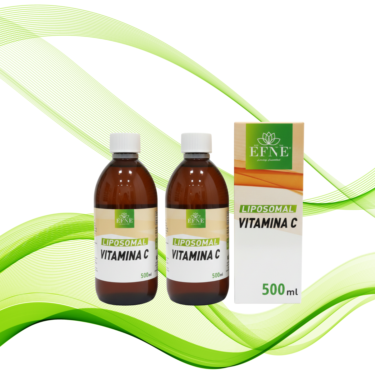 Pack 2 Vitamina C Liposomal 500 ml EFNE | 1050mg