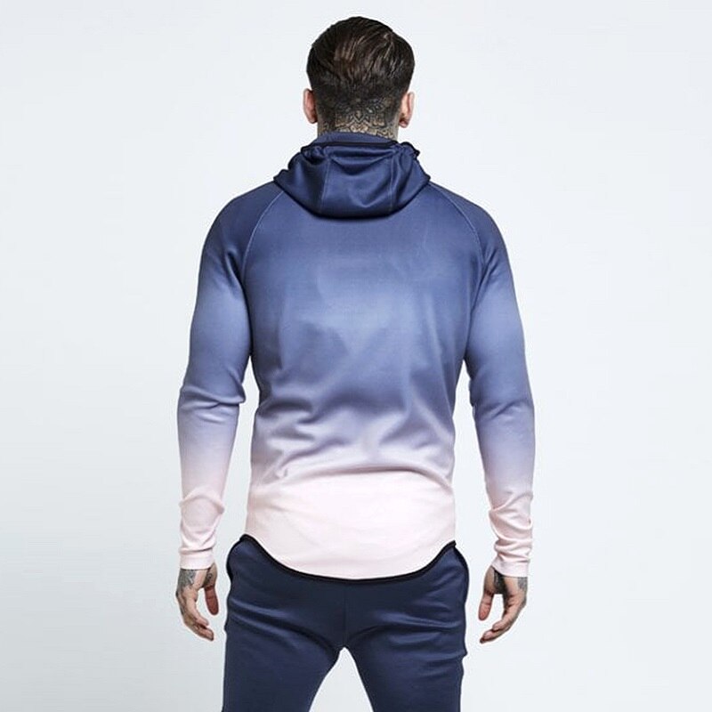 Chaqueta deportiva con capucha para hombre