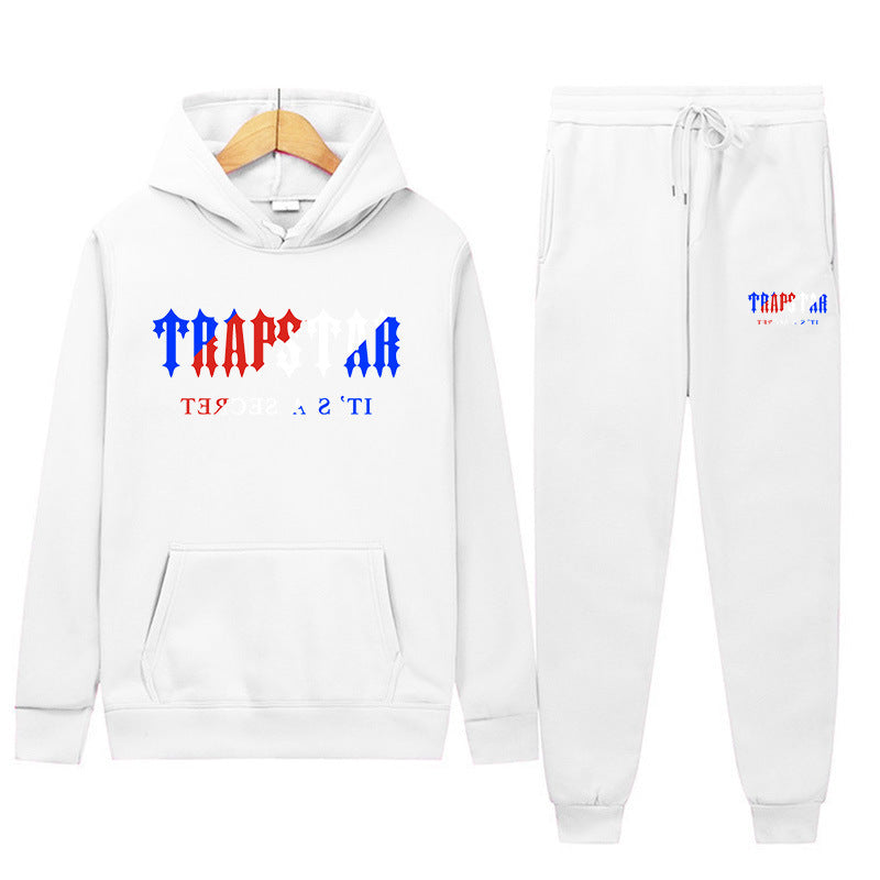 Conjunto Sudadera con Estampado Gráfico y Pantalón Unisex – Chándal Holgado