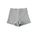 Short deportivo elástico de cintura alta para mujer