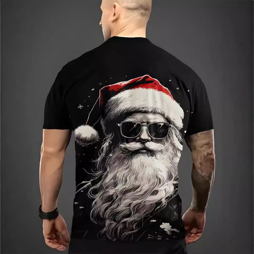 3D Men's Digital Printed Short Sleeve Sport