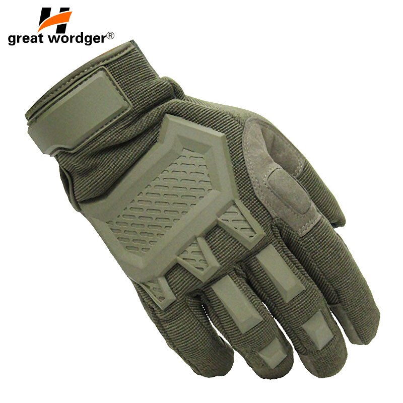 Guantes tácticos de pantalla táctil para Airsoft, Paintball, uso militar, fuerzas armadas, senderismo, bicicleta, gimnasio, antideslizantes, de dedo completo para hombre