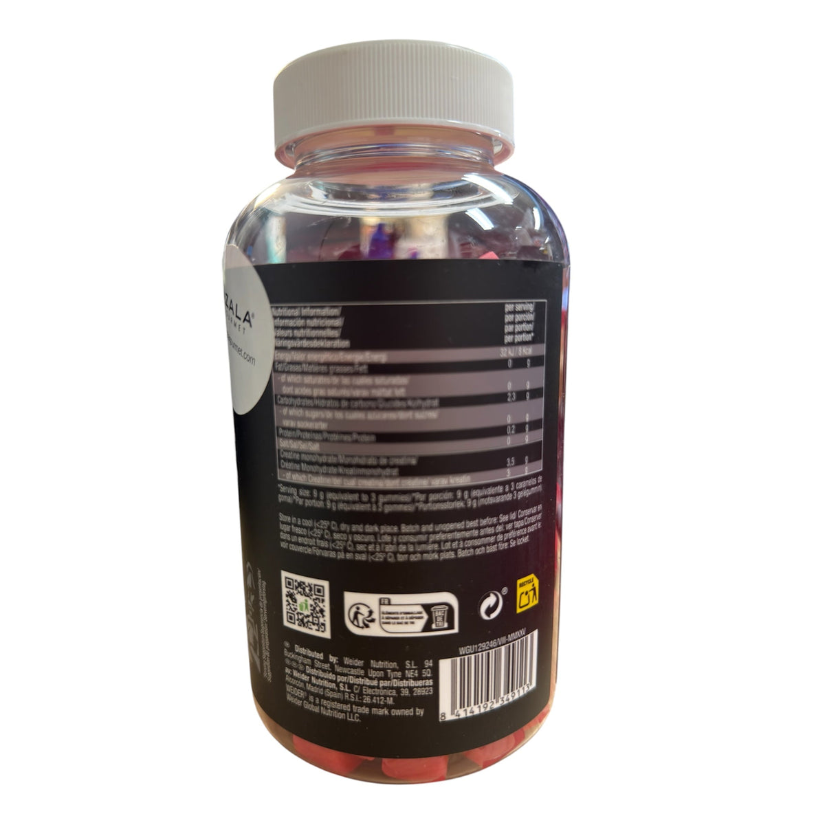 Creatina en Gominolas - 162 uds - Creatine Gummies Weider