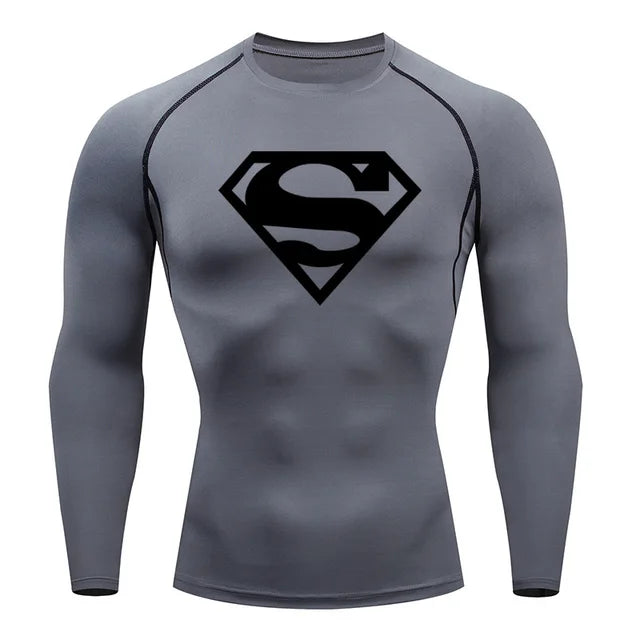 Camiseta térmica de manga larga para hombre