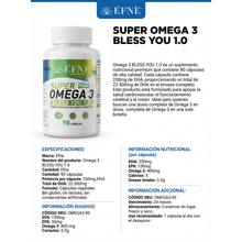 Super Omega 3 EFNE – Alta pureza con Vitamina E 90 Caps
