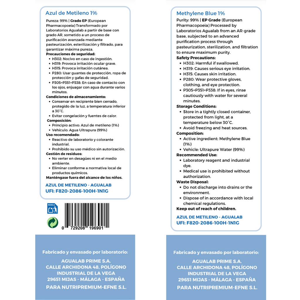Azul de Metileno EFNE – Activador Mitocondrial y Cognitivo