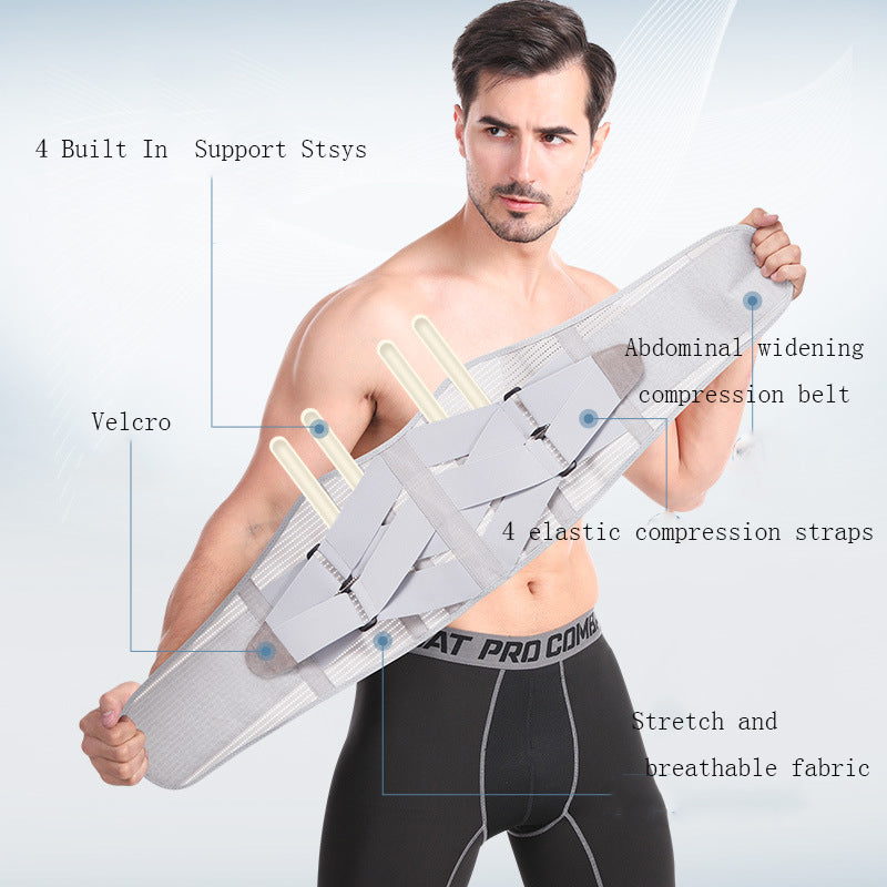 Faja lumbar transpirable de soporte para hombre y mujer