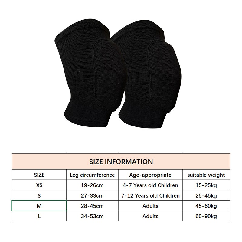 1Par Rodilleras Deportivas para Adultos y Niños, Protector de Rodilla de Baile, Esponja Elástica Engrosada, Soporte de Rodilla para Gimnasio, Yoga, Entrenamiento