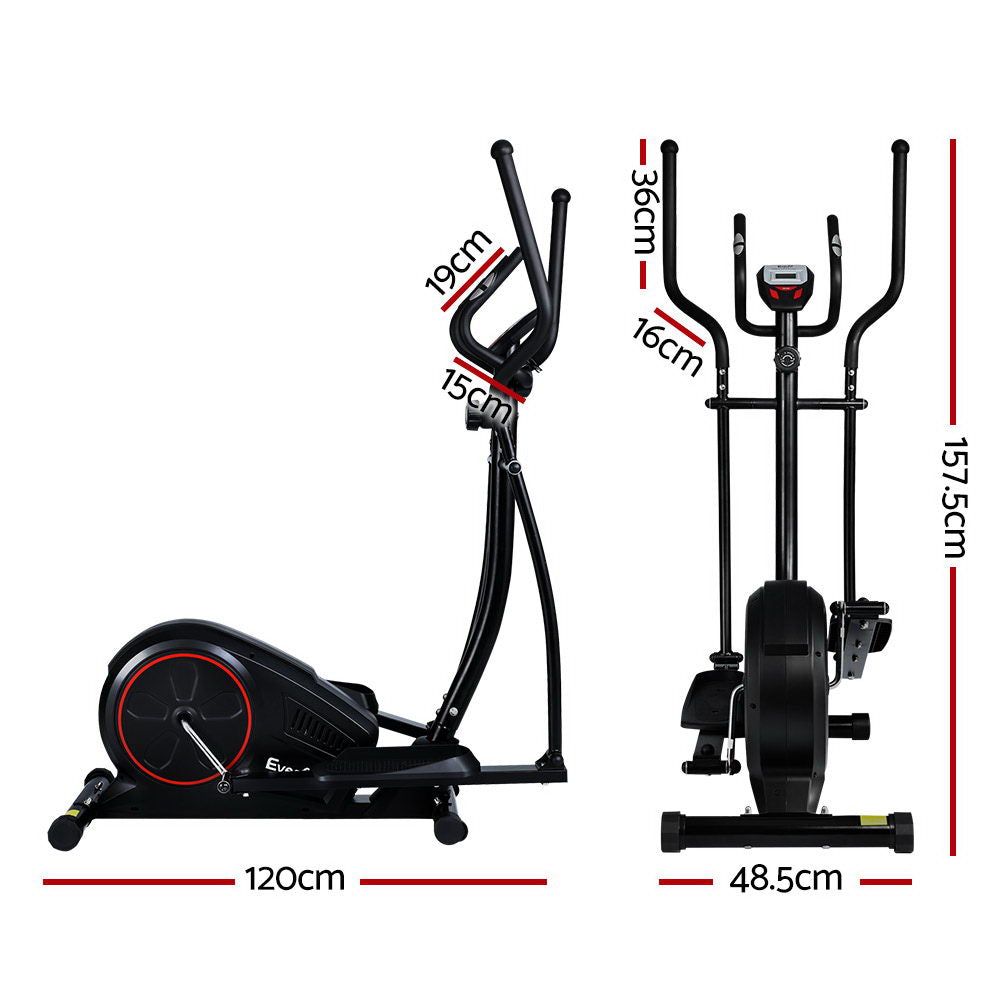 NNEDSZ Elliptical Cross Trainer Exercise Bike Fitness Equipment Home Gym Black-1