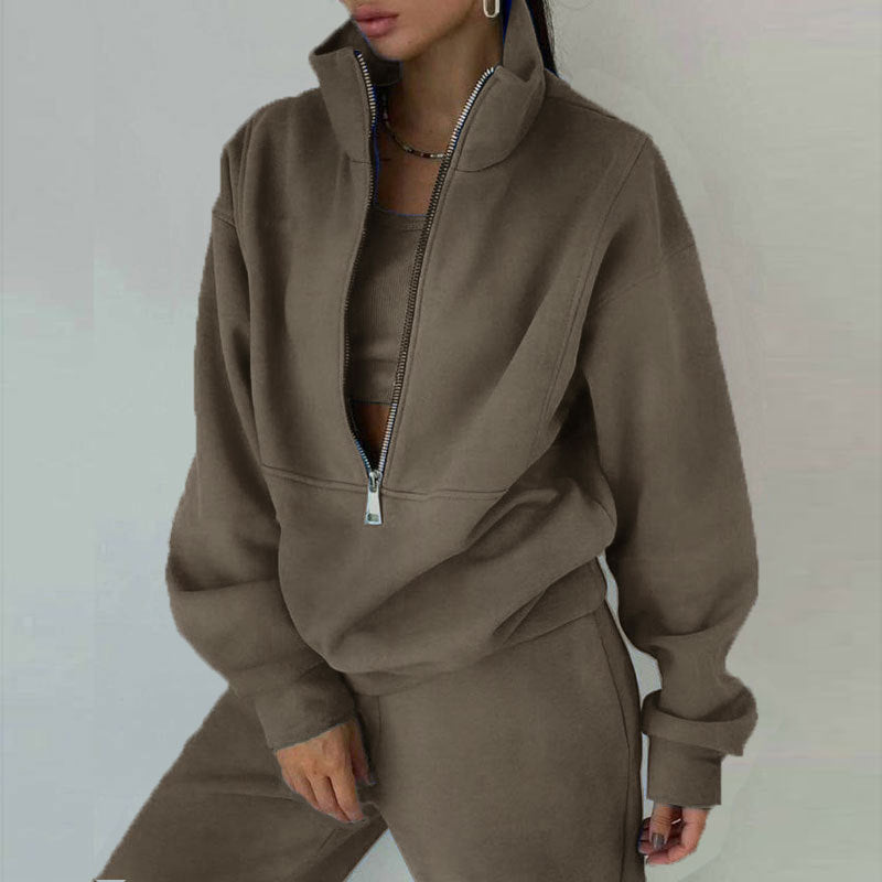 Conjunto deportivo de dos piezas con sudadera para mujer
