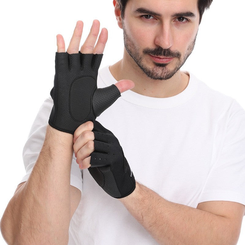 Guantes deportivos de medio dedo para ciclismo, fitness, escalada, montañismo, carreras, tiro y entrenamiento al aire libre para hombres y mujeres