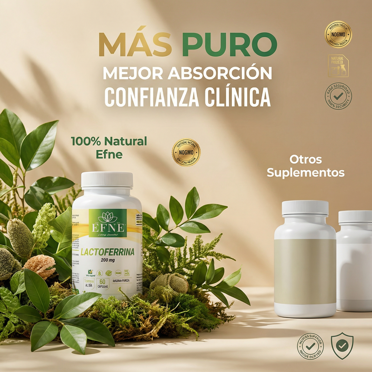Lactoferrina 200 mg EFNE – El Elixir de Protección Celular e Inmune