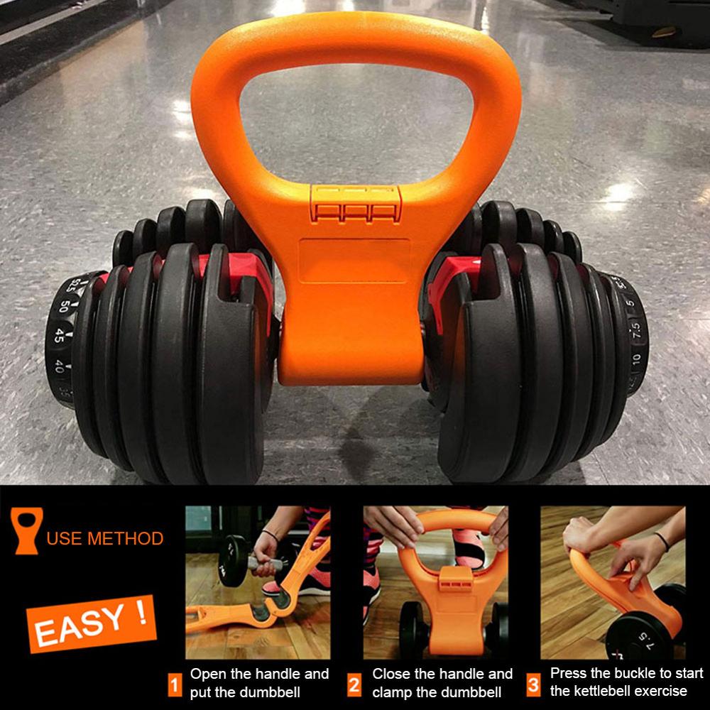 Clip para mancuernas Accesorios de agarre para entrenamiento de fitness Mango de mancuerna portátil y flexible para fitness en interiores Equipo deportivo