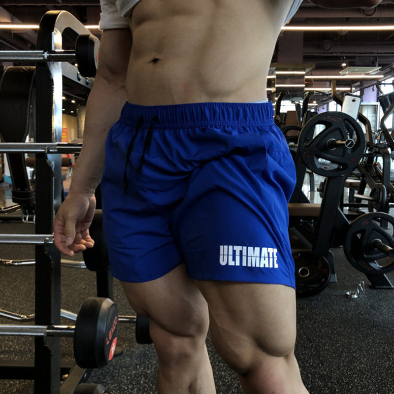 Pantalones cortos deportivos de verano para hombre, de secado rápido y largo pirata, elásticos para gimnasio, fitness, culturismo y entrenamiento