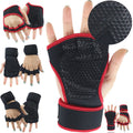 Logotipo personalizado, alta calidad, hombres, mujeres, antideslizantes, guantes de levantamiento de pesas, guantes de gimnasio, guantes de fitness