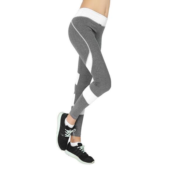 Leggings deportivos de paneles combinados para mujer