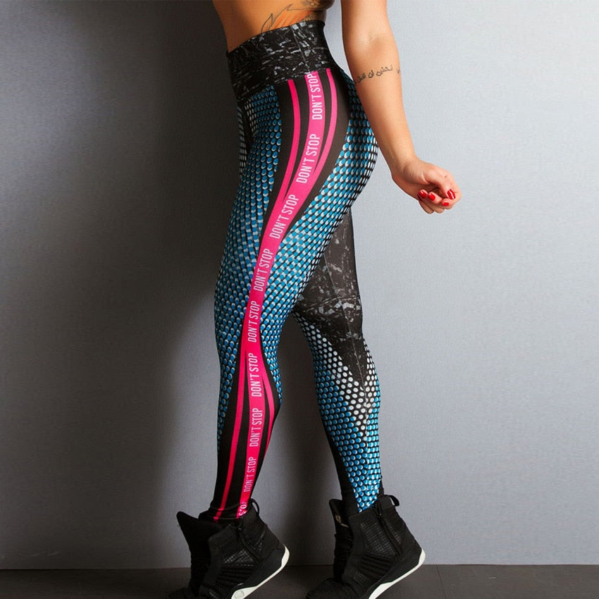 Leggings de fitness para mujer con estampado de panal, ajustados, de cintura alta, elásticos, con efecto push-up, pantalones de entrenamiento