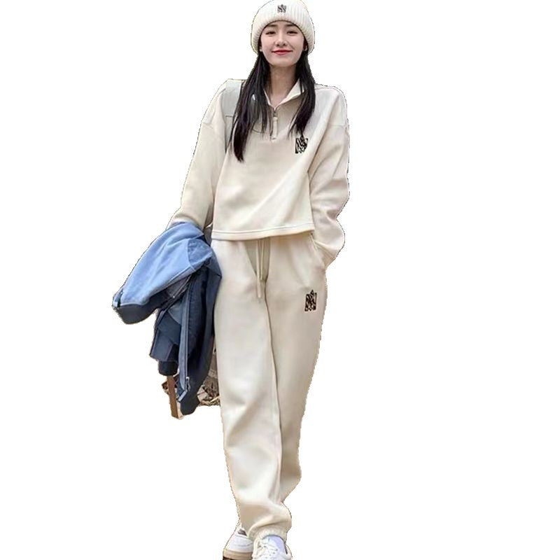 Fashionable  Loose Casual Women's Tracksuit Set Spring Trendy Streetwear Sweatshirt Two-Piece Outfit