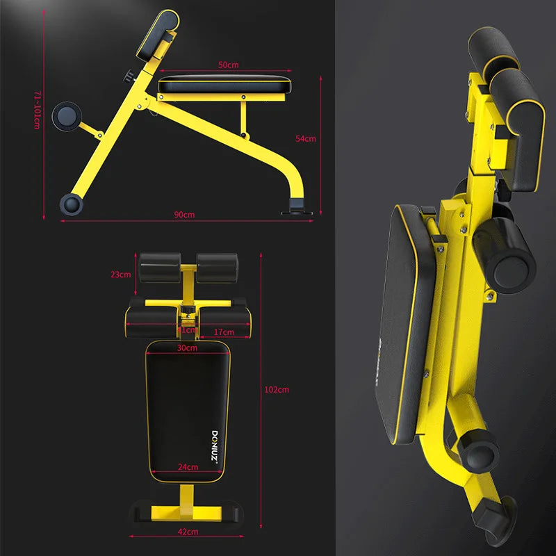 Multifunctional Folding Abdominal Chair & Dumbbell Stool-4