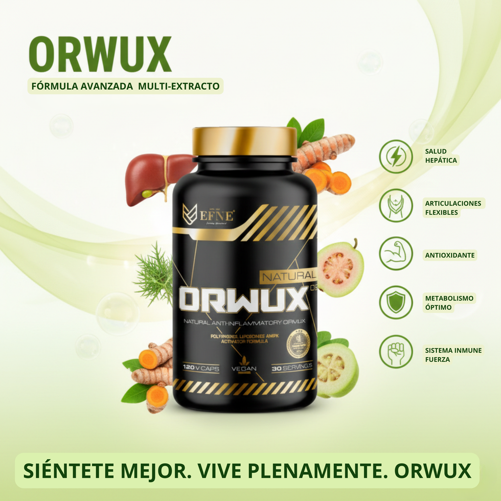 ORWUX EFNE – Antiinflamatorio Natural Más Potente (120 Cápsulas)
