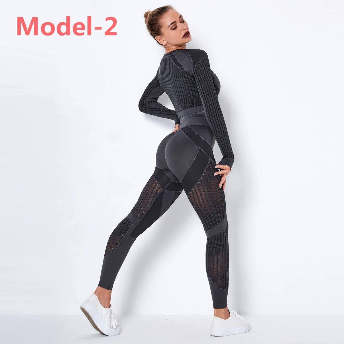 Conjunto deportivo sin costuras para mujer con leggings
