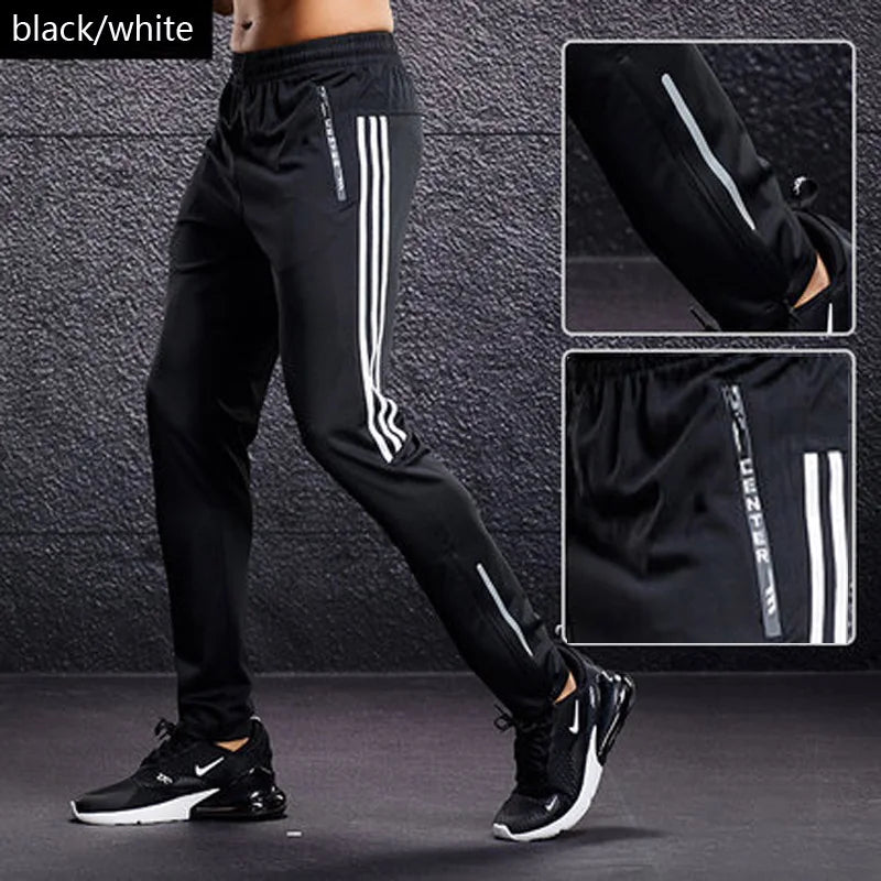 Pantalón deportivo de hombre para correr y entrenar, con bolsillos con cremallera