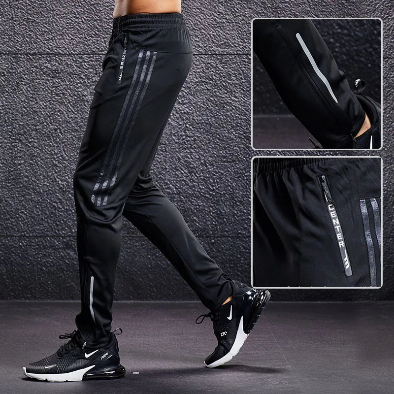 Pantalón deportivo de hombre para correr y entrenar, con bolsillos con cremallera