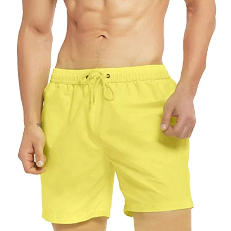 Pantalón corto de baño con cambio de color para hombre