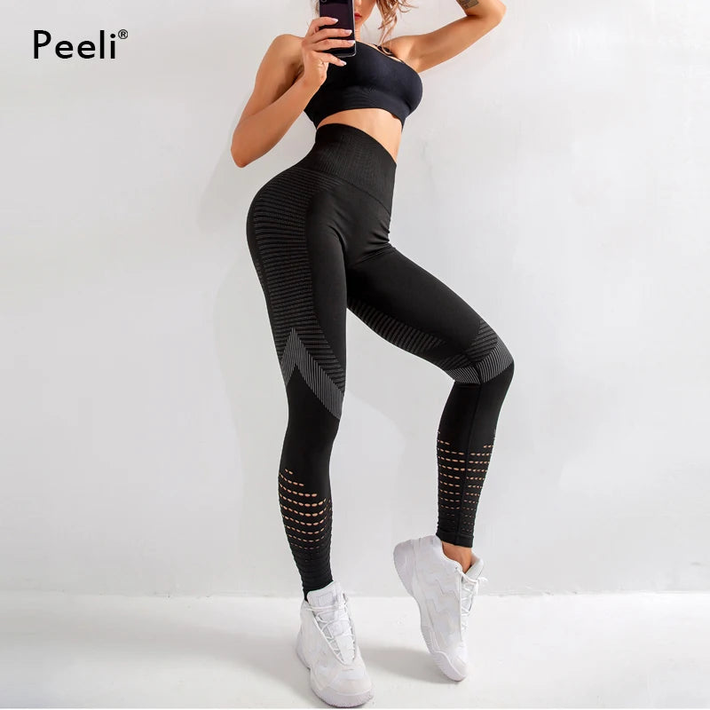 Leggings deportivos sin costuras de cintura alta