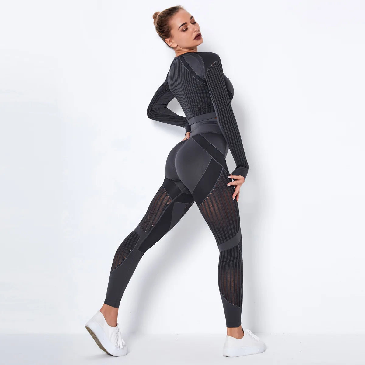 Conjunto deportivo sin costuras para mujer con leggings