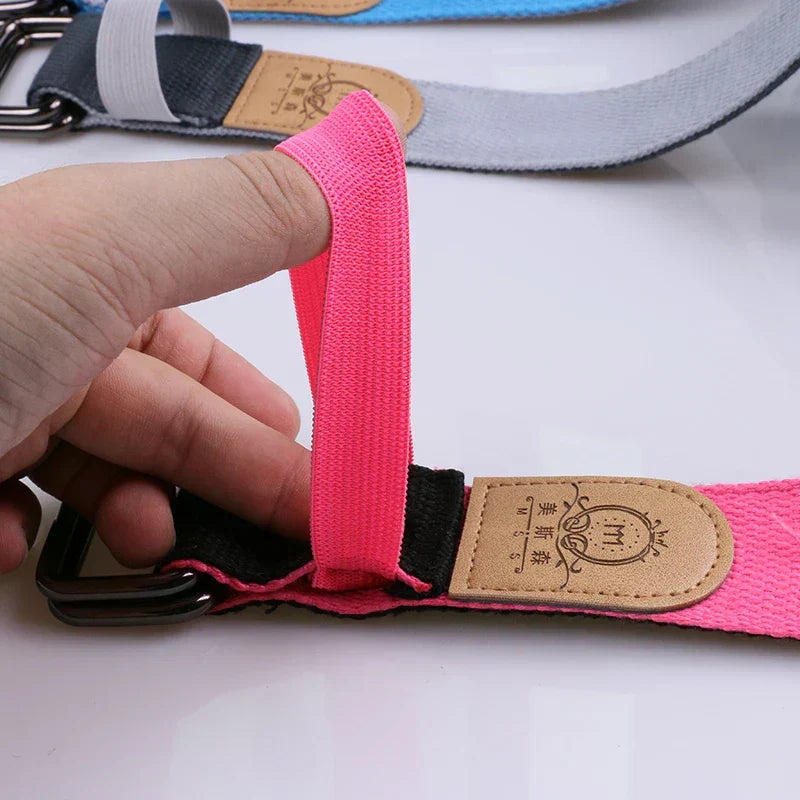High-Density Hard Eva Yoga Block With Belt (Pink)-2