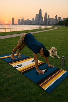 Nelson Yoga Mat – 6 mm Extra Thick, Non-Slip Eco-Friendly PER with Striped UV-Printed Design | Yune Yoga-3