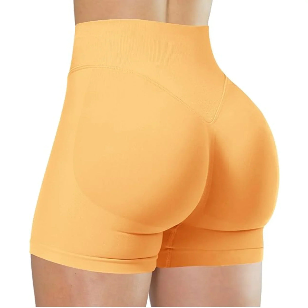 Women's High-Waist Knit Yoga Shorts with Stretch Fit for Training-18