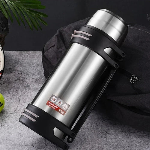 1.6L Stainless Steel Thermos Bottle Silver-1