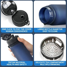 500ml Leakproof Sports Water Bottle Blue-3